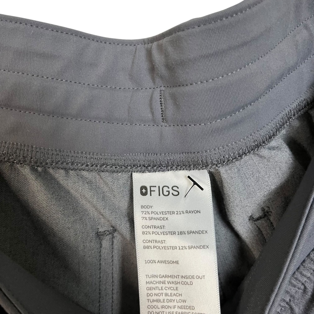 FIGS Grey Jogger Scrub Pants Technical Collection Activewear XLT - Picture 6 of 10